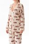 Tiger Patterned V-Neck 3-Piece Pajama Set - 7