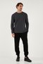 Cotton Crew Neck Regular Fit Basic Sweat Men's Sweat 5905073 - 3