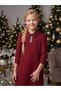 Girl's Stone Brooch Detailed Fakir Sleeve Dress - 2