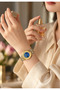 SERENZA Women’s Luxury Analog Quartz Watch, Blue Dial with Crystal Accents, Two-Tone Gold & Silver Stainless Steel Bracelet, Elegant Watch for Women, Gift for Women, TRS2115L - 6