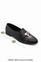 Women's Loafer Genuine Leather Buckle Moccasin Casual Shoes Nador Black - 8