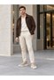 Men's Cream Suede White Sole Sneaker Comfortable Daily Casual Sports Shoes Ba0581 - 6