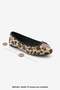 Women's Daily Ballet Flats Round Nose Ballerina Ballet Flats Adusa Leopard - 8