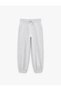Comfortable Fit Sportswear Barrel Cut Jogger Sweatpants with Raised Pockets and Waist Tie - 5