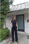 Linda Fabric Padded Blouse |   Strong & Flawless — Black - 4