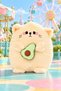 30 cm Soft Pillow, Avocado Cat Plush Toy, Playmate, Cream Color. - 5