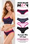 Brazilian Printed Women's Panties 5-Pack 3300