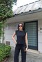 Linda Fabric Padded Blouse |   Strong & Flawless — Black - 5