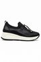 Women's casual shoes black shiny - 2