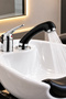 Beauty Salon Hairdressing Salon Faucet Hair Washing in Tub with Basin Built-In Sink Barber Faucet
