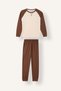 100% Cotton Crew-Neck Raglan Long-Sleeve Top and Elastic-Cuff Bottom 2-Piece Pajama Set for Boys I1443A - 7