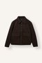 Regular Fit Polo Collar Zippered Inner Pocket Cashmere Coat E9978Ax25Wn