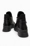 Women's Lace-Up Boots Black Wrinkled - 4