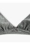 Textured Ribbon Strapless Unpadded Soft Bra - 5