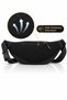 Black Unisex Water Resistant Cross Strap Shoulder Waist Bag Daily Hiking Running Outdoor Bag - 6