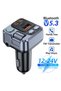 Car Bluetooth Receiver FM Transmitter USB U Disk PD20W Fast Charging Digital Display - 6