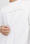 Men's T-Shirt Crew Neck Strappy White - 4