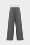 High Waist Corsage Detailed Palazzo Women's Trousers - 4