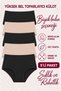 High Waist Women's Panties Black Ten 5 Pieces
