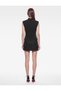 Window-Detailed Metal-Buttoned Qipao Collar Sleeveless Corset Blouse - 4