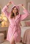 Pabtex Women's Niki Velvet Dressing Gown – Robe Design with Ears, Comfortable and Stylish Winter Model