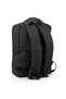 Medium Size 37cm Canvas Tarpaulin Waterproof Fabric School Travel Backpack Bag Black U577 - 4