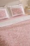 Celerina Pink 100% Cotton Double Fitted Duvet Cover Set - 6