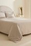 Lumi 100% Cotton Satin Double Satin Duvet Cover Set Stone - 3