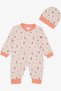 Baby Girl Jumpsuit Forest Themed Girl Patterned 0-3 Months-6 Months, Salmon