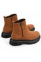 Men's Brown Suede Ankle Boots with Black Sole, Double Zipper, Comfortable Casual Sports Style Ba0777 - 3