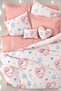 Fitted Sheet Pieces Duvet Cover Set Double Hello Ki̇tty White