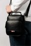 Set of 2 Men's Black Hand Bag, Shoulder Bag and Shaving Clutch Bag for Daily Use and Travel - 2