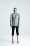 Nuit Belden Fitted Grey Jacket with Bird's Eye Detail