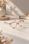 Leo- Blue Light Protection Cat Eye Glasses Are Optically Compatible for Use in Computer, Television, Etc. - 3