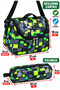 Set of 3 Boys' Primary School Backpacks Character Patterned Set Primary School Bag Black - 3