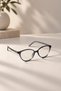 Leo- Blue Light Blocking Smoked Cat Eye Glasses Are Optically Compatible and Provide Comfort When Used with Computers and Televisions. - 3