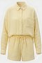 Women's Muslin Shirt and Muslin Shorts Set, 100% Cotton, Comfortable, Breathable Fabric, Casual Style, Urban Wear. - 2