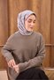 Twill Silk Mandala Scarf Gray 90X90 - 4