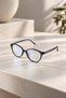 Leo- Blue Light Blocking Smoked Cat Eye Glasses Are Optically Compatible and Provide Comfort When Used with Computers and Televisions. - 4