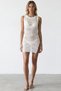 Women's Summer Pareo Openwork 100% Cotton Knitwear Dress Beach Dress Bikini Top - 6
