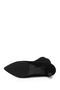 Women's Black Suede Zippered Pointed Toe Genuine Leather Boots - 6