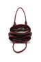 Women's Burgundy Long Strap Hand and Shoulder Bag - 7