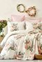 Elastic Sheet Duvet Cover Set Double Size Mystic Rose Beige