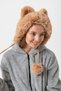 14512 Model Pompom String Mink Pilot Hat - 4