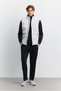 Men's Light Grey Stand-Up Collar Windproof Lightweight Breathable Water-Repellent Comfort Fit Vest A62Y6501 - 8