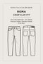 Men's Black Classic Waist Cotton Vintage Washed Roman Crop Slim Fit Jean Trousers A52Y3515 - 3