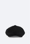 Men's Black Wool Blend Cap Hat A52Y9203