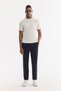 Men's Ecru Crew Neck Easy Ü Tulle Enen Wrinkle-Free Regular Fit Knitwear T-Shirt A61Y5026 - 7