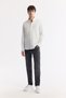 Men's White Buttoned Collar 100% Cotton Oxford Regular Fit Shirt B002034 - 5
