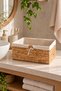 Sturdy Medium Organizer/Basket/Organizer with Wicker Inner Protection - 4